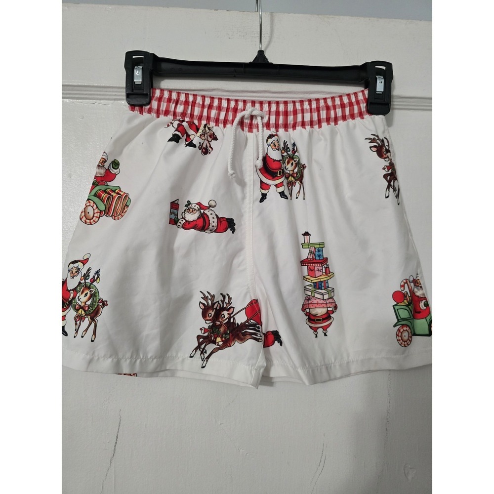 Sal & Pimenta‎ Santa Swim Shorts Boys Size 12T *Runs Small*